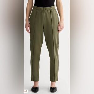 Everlane The Dream Women’s Pant Pull On Elastic Waist Kalamata Olive Size Small